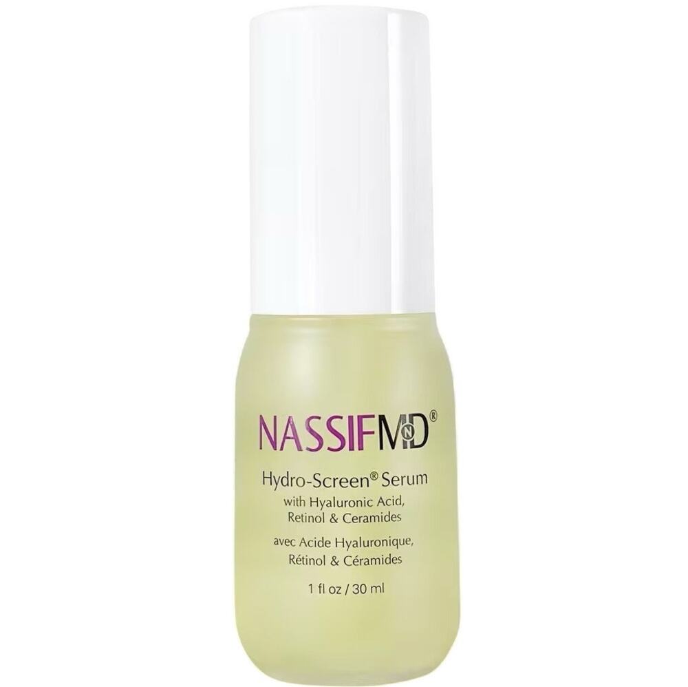 NassifMD Hydro-Screen Serum Hyaluronic Acid Retinol & Ceramides 1 fl oz New